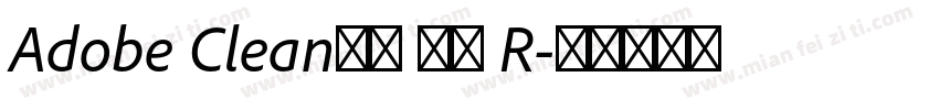 Adobe Clean新ゴ 正黑 R字体转换